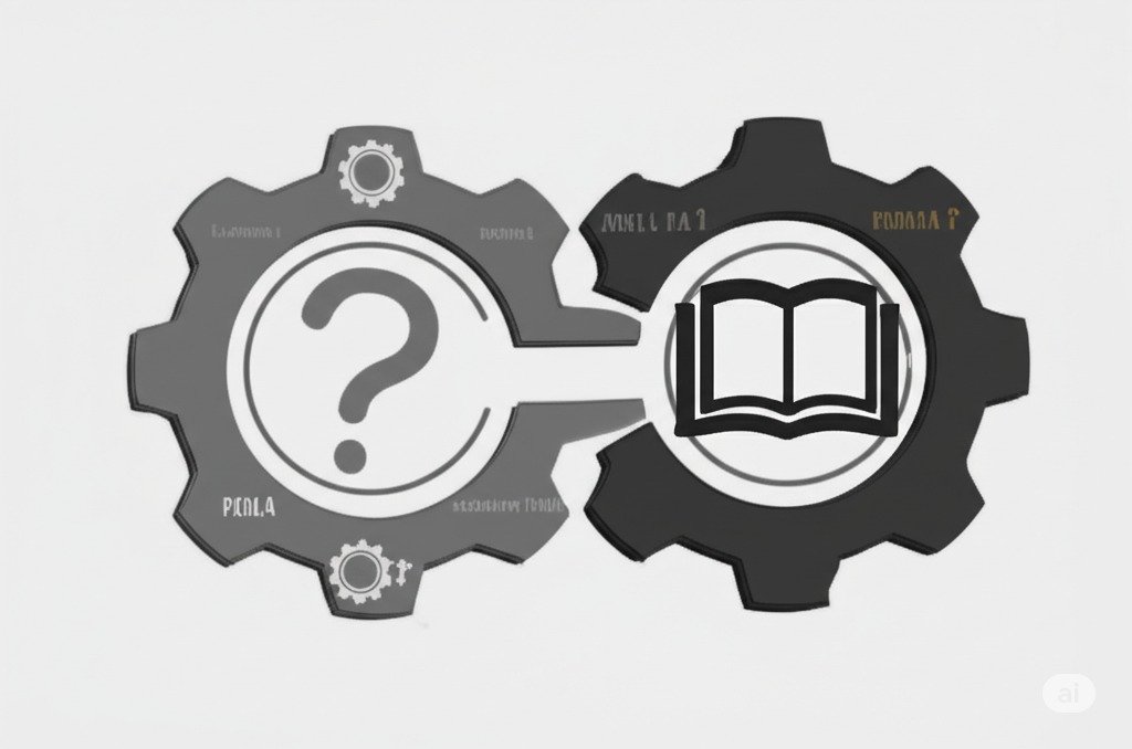 A clean and informative digital illustration will feature two distinct but connected paths. The first path will be labeled "SAO" with simple icons representing a setting (Situation), a forward arrow (Action), and a target (Outcome), leading directly to a checkmark symbolizing a result. The second path, branching off from the "Situation" point of the first path, will be labeled "SHARE" and will include icons for a setting (Situation), an obstacle (a small barrier), an action (gears turning), a result (a trophy), and finally a magnifying glass over a document (Evaluation), leading to an upward trending arrow symbolizing learning and growth. The illustration will clearly emphasize how both structured storytelling approaches can lead to different yet valuable outcomes. The color scheme will be professional, using blues and grays for the paths and labels, with encouraging green accents for the "SAO" result and warmer orange tones for the "SHARE" learning outcome, highlighting clarity and growth respectively.